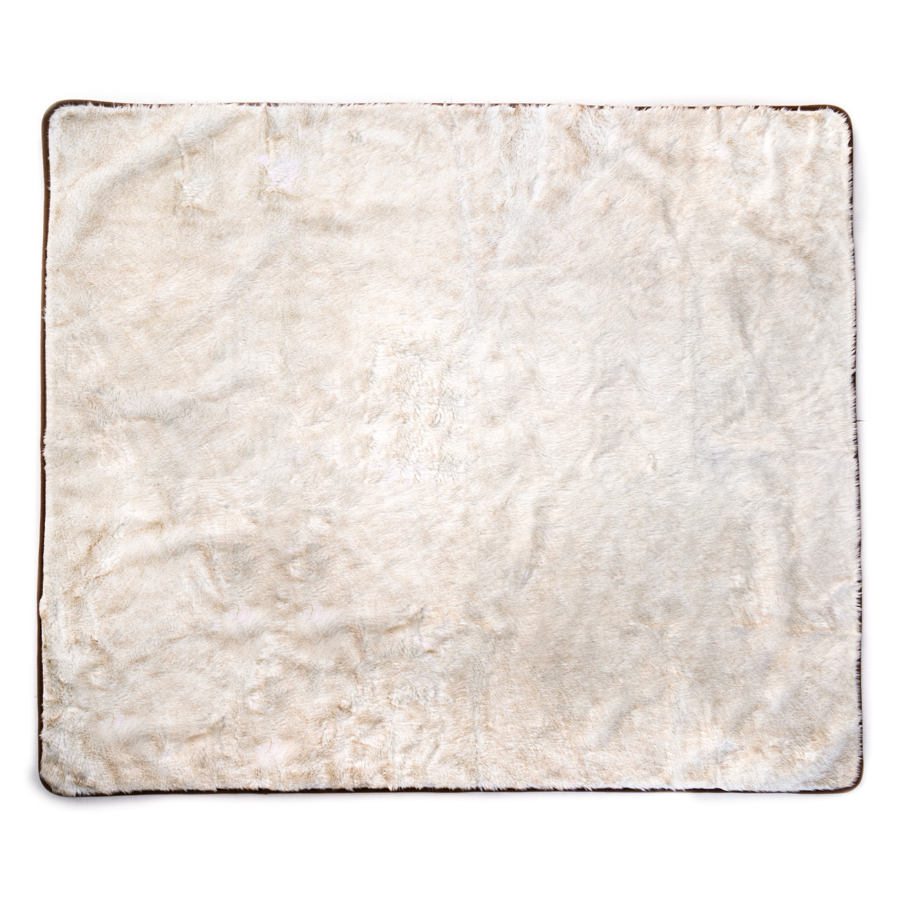 Paw.com x BarkBox PupProtector™ Short Fur Waterproof Throw Blanket - White with Brown Accents、mySite、solidvoid