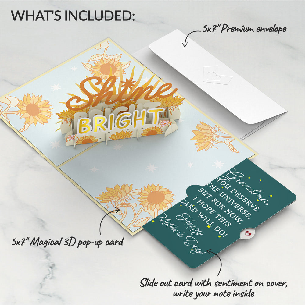 Shine Bright Mother's Day Pop-Up Card and Sentiment Set for Grandma、mySite、solidvoid