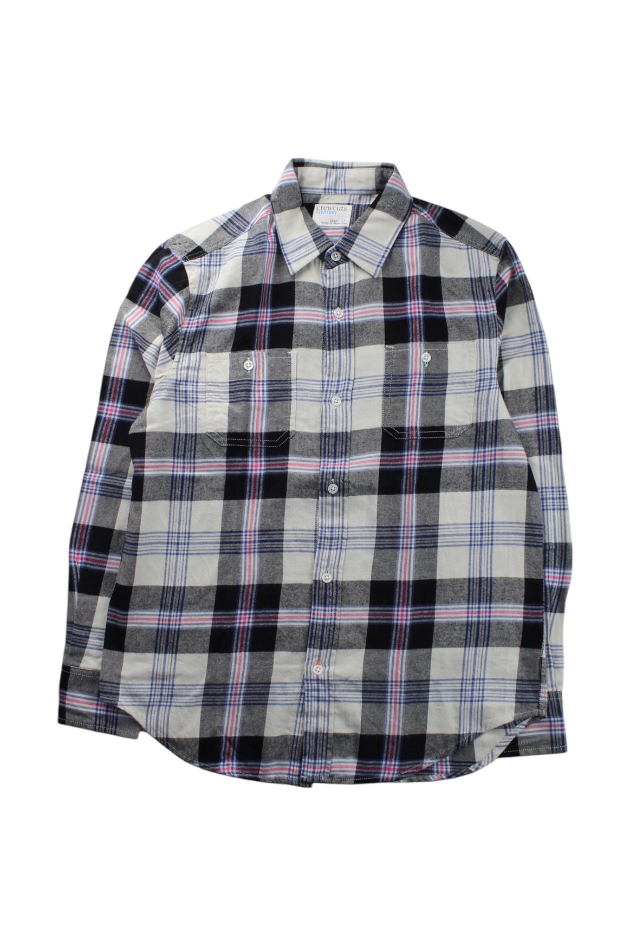 Crewcuts Long Sleeve Checkered Shirt 12Y、mySite、g9winljtr