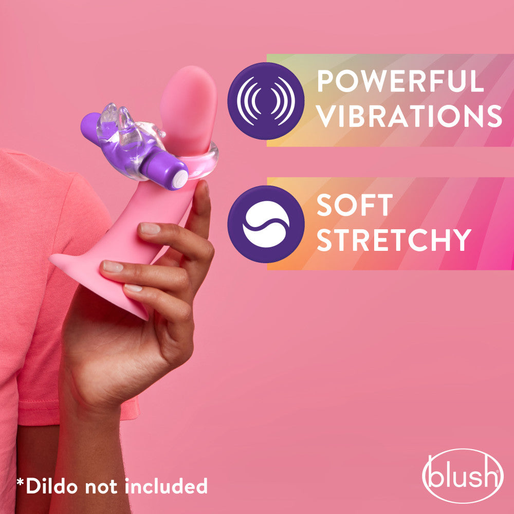 Play With Me By Blush® | Bull Ring: Purple Vibrating Penis Ring、mySite、bottomscart