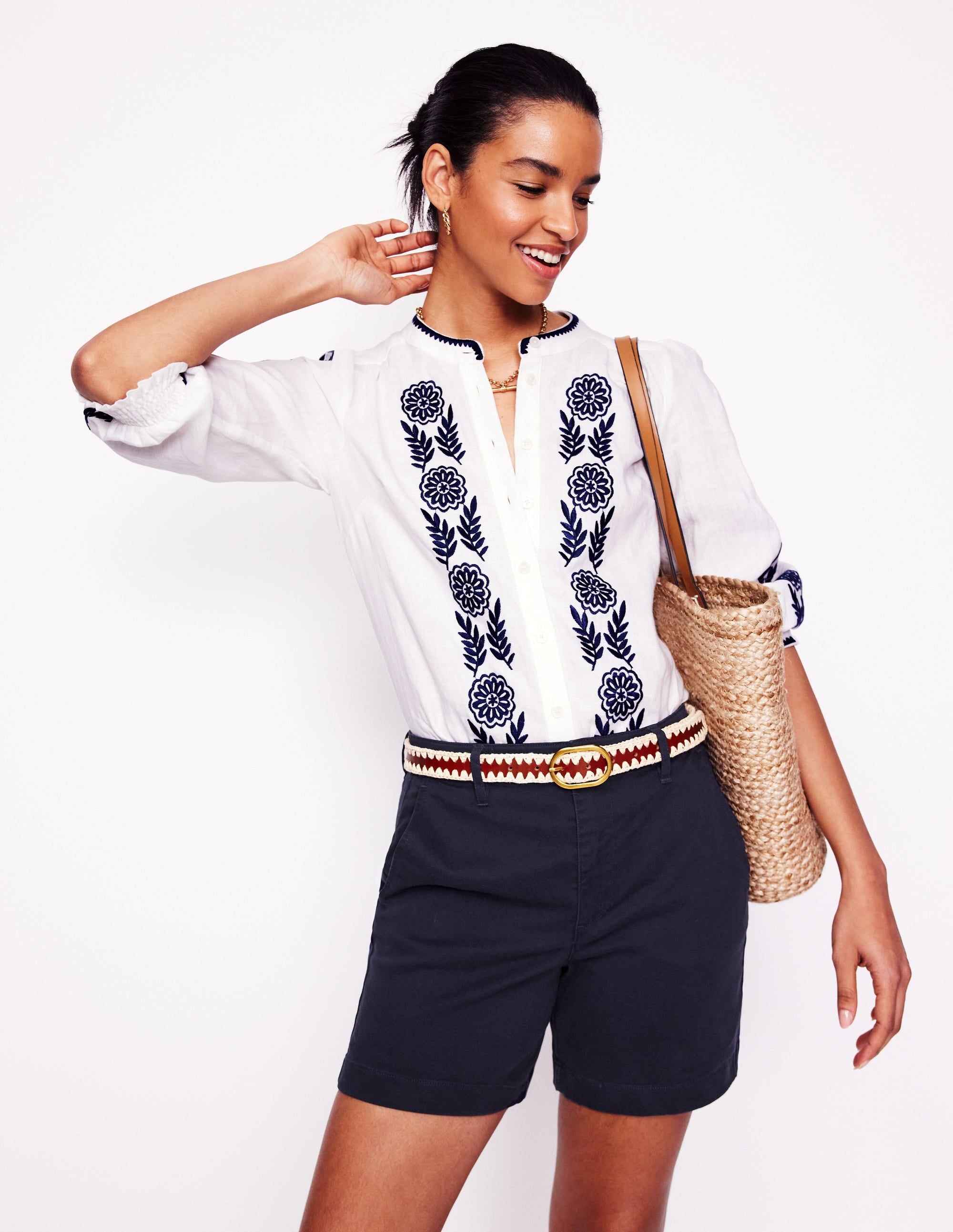  Barnsbury Chino Shorts-Navy、mySite、ashleygrahame