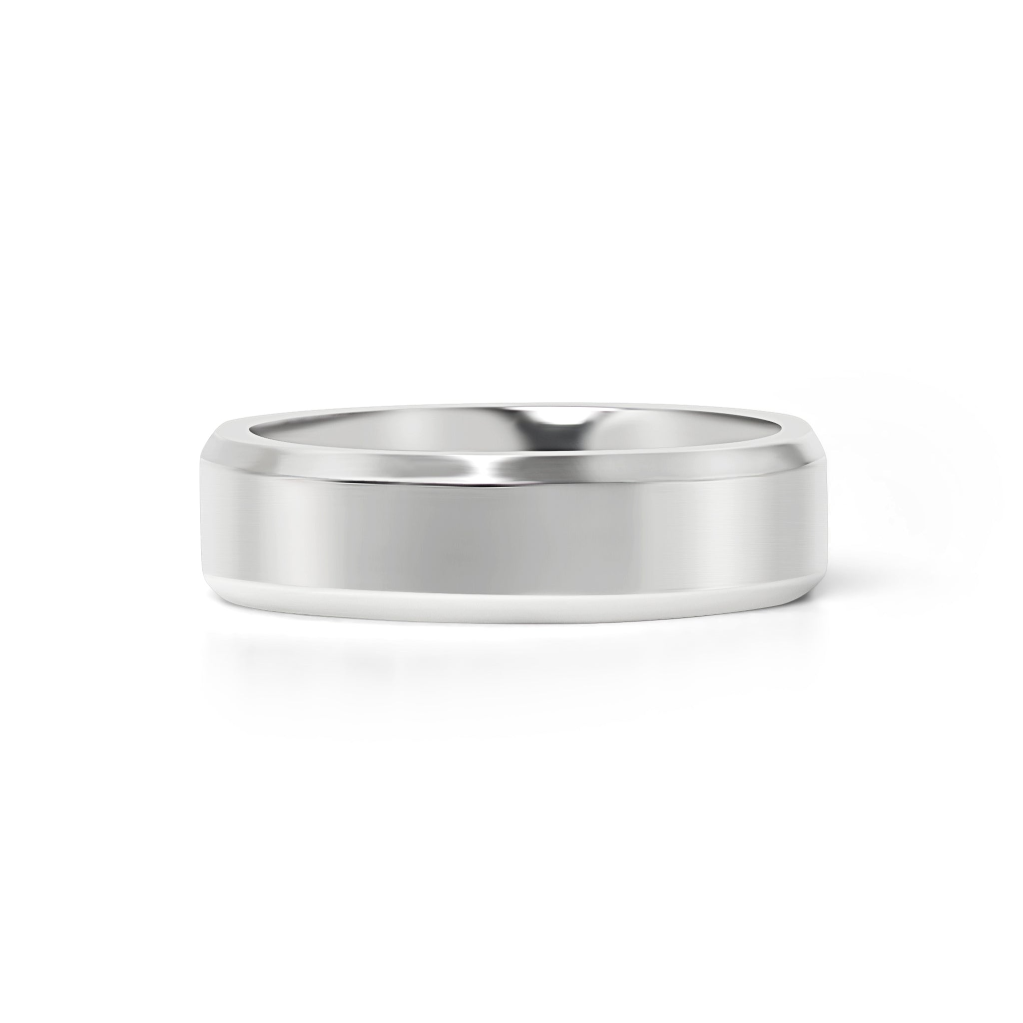 Stainless Steel Polished Beveled Edge Blank Ring / CFR9004、mySite、dreamappss