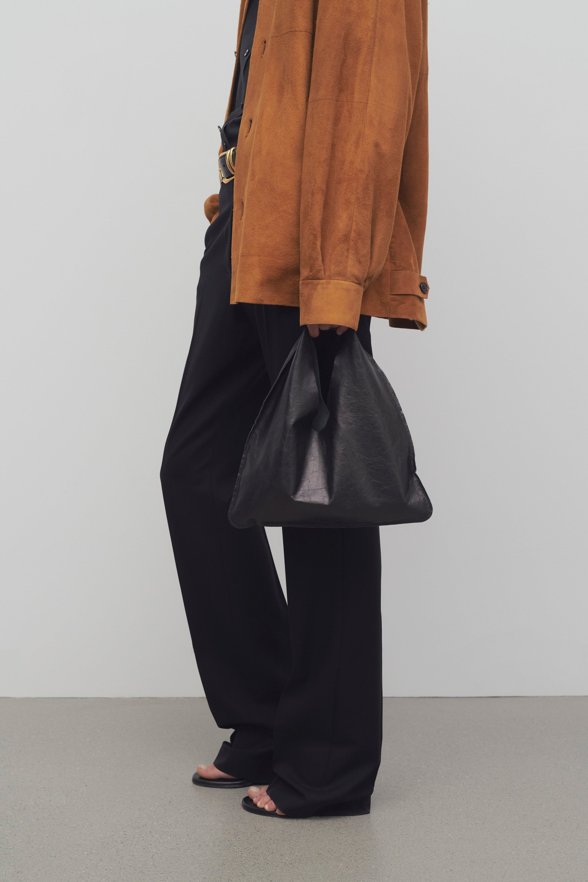 Small Bindle Bag in Leather、mySite、aoinhome