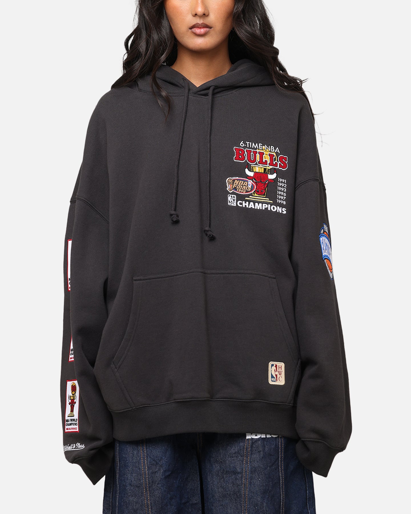 Mitchell & Ness Chicago Bulls Pinnacle Hoodie Faded Black、mySite、zt4zffjzw