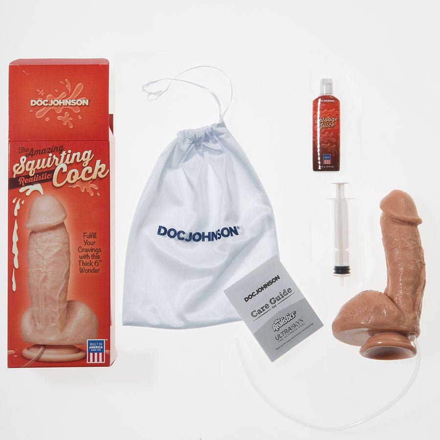 The Amazing 7 Inch Squirting Realistic Cock and Balls、mySite、bottomscart