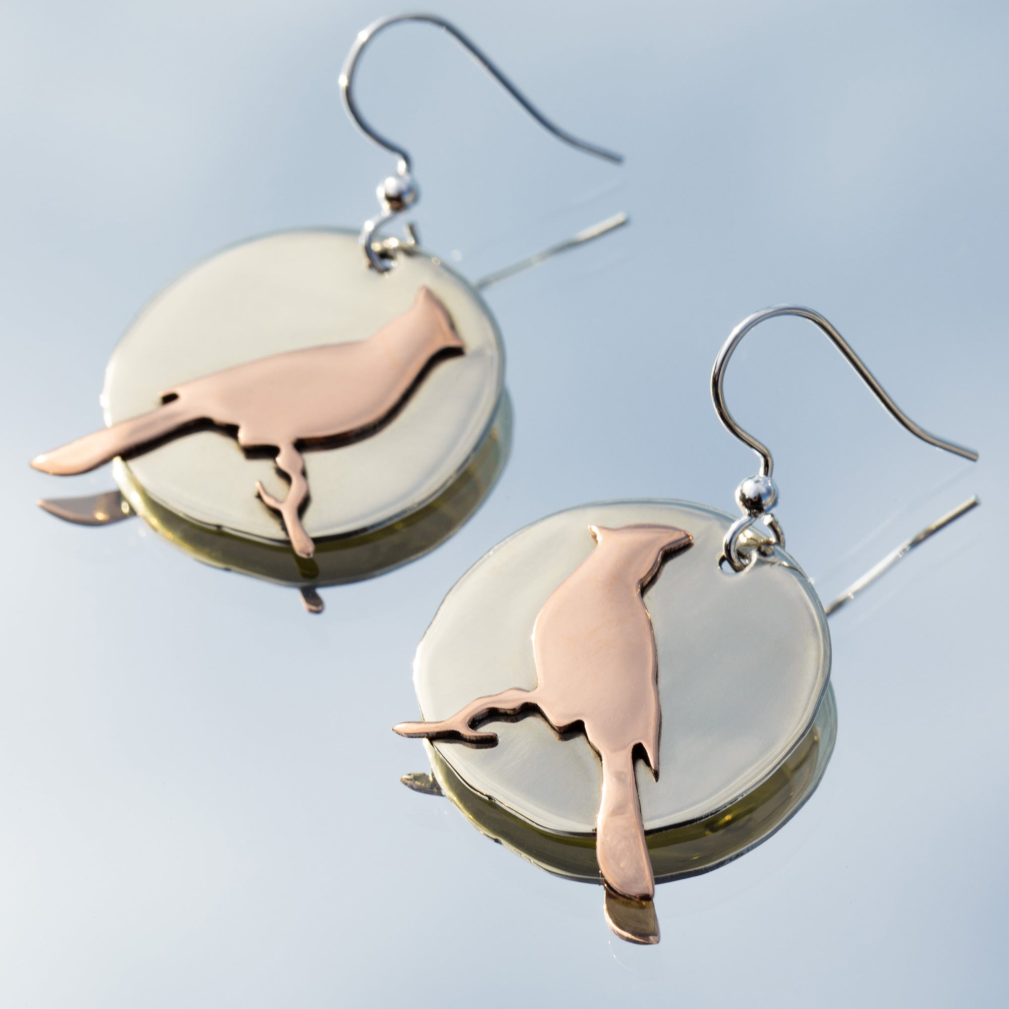 Love for Birds Mixed Metal Earrings、mySite、camillekostekn