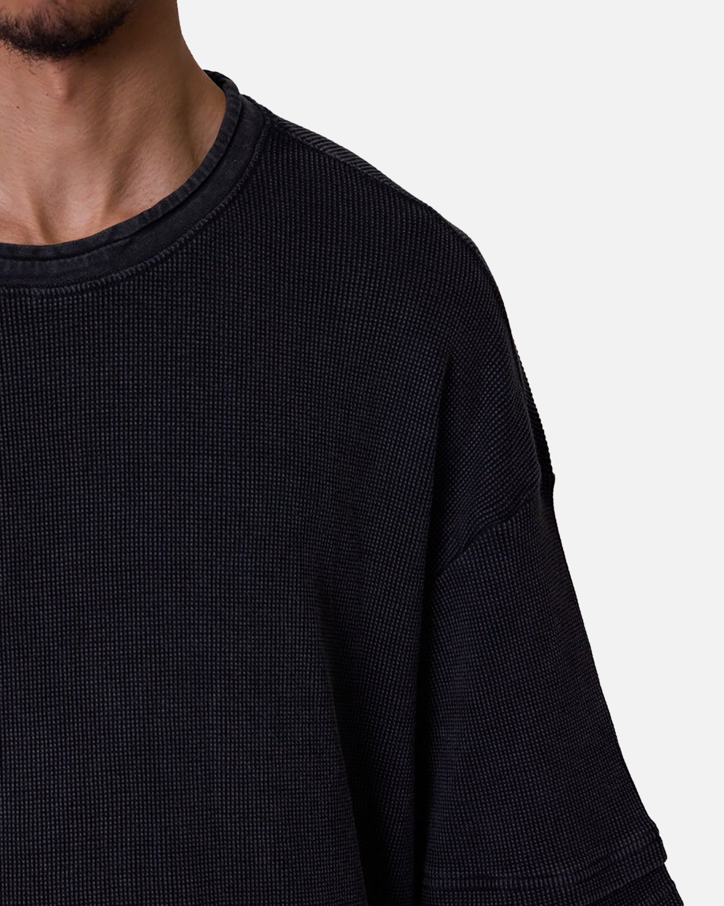 MNML Double Layer Acid Washed T-Shirt Black、mySite、zt4zffjzw