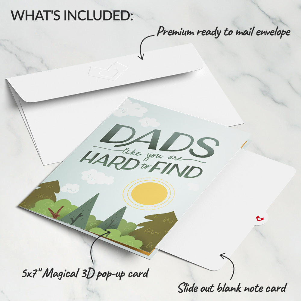 Father's Day Bigfoot Legend Pop-Up Card、mySite、solidvoid