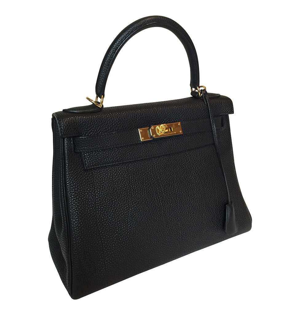 Hermès Kelly 28 Black Togo Bag GHW、mySite、garminoutage.com