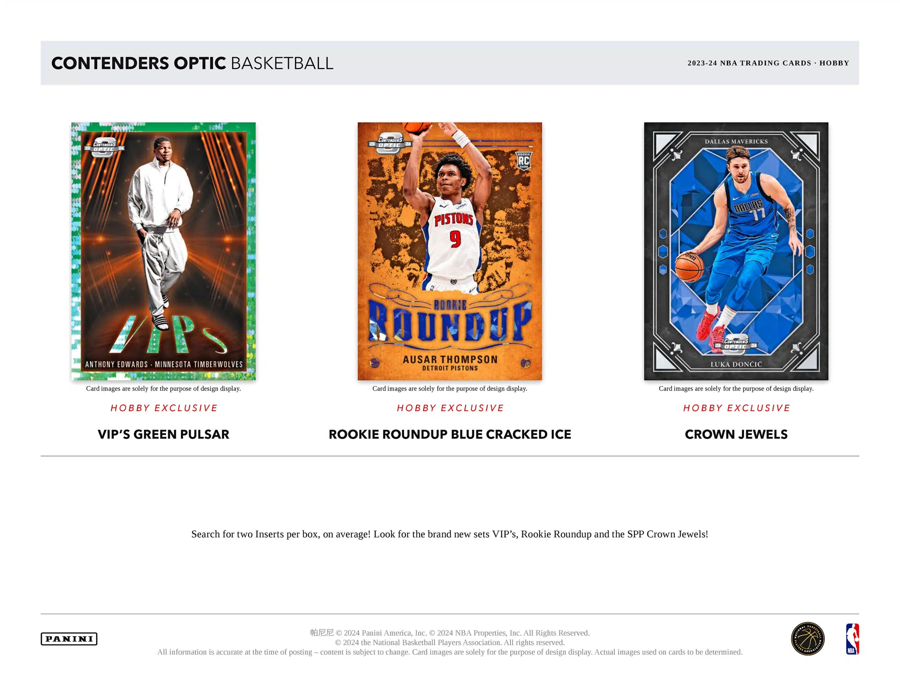 Panini Contenders Optic NBA Basketball 2023/24 - Hobby Box、mySite、waistdrama