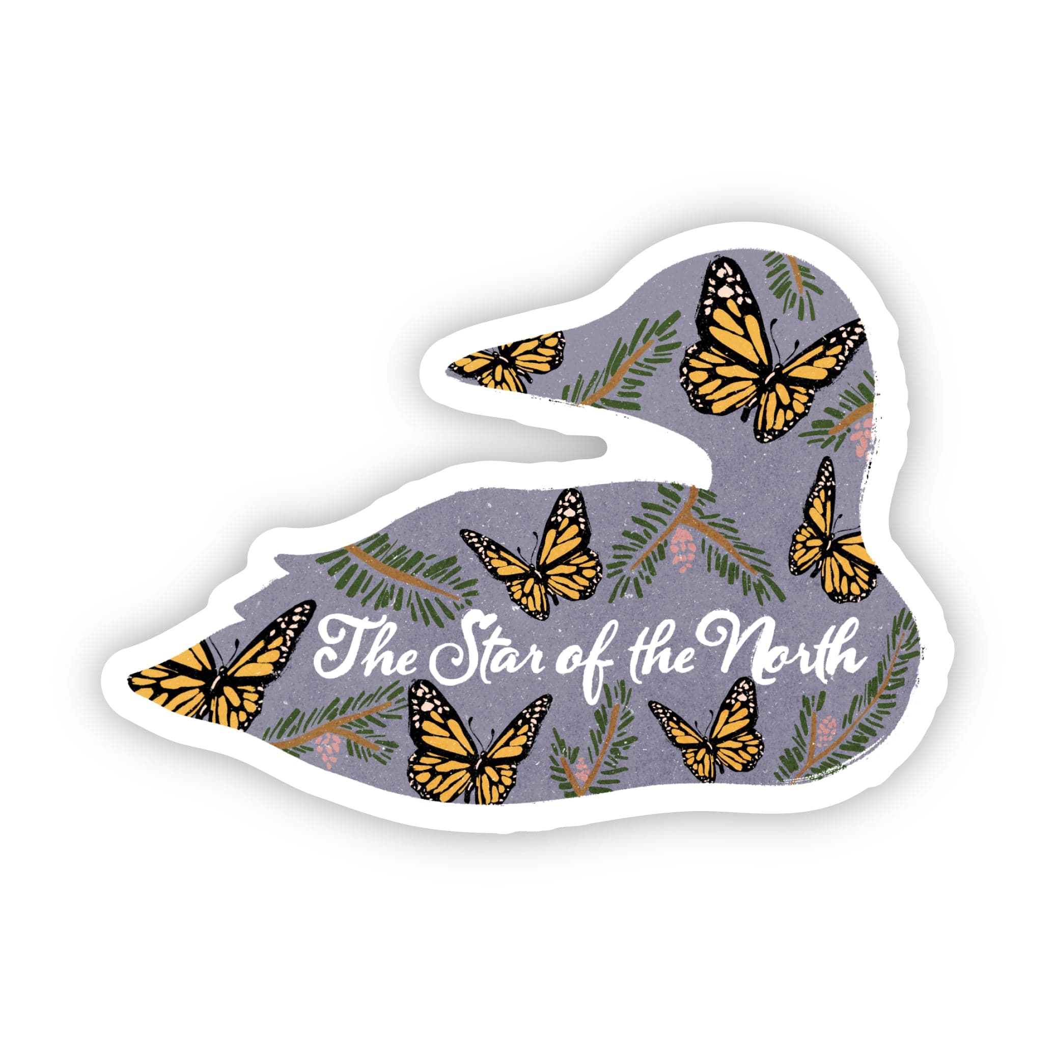  The Star Of The North Minnesota Duck Sticker、mySite、elrpsem3k