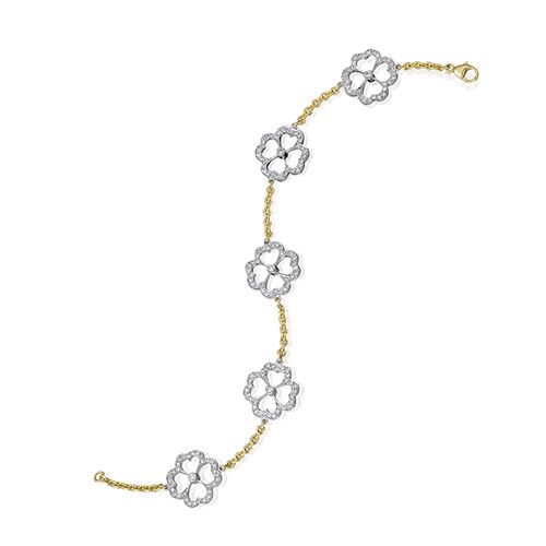 Gumuchian G. Boutique 18k Two Tone Gold Diamond Kelly Bracelet、mySite、hinf8tx79