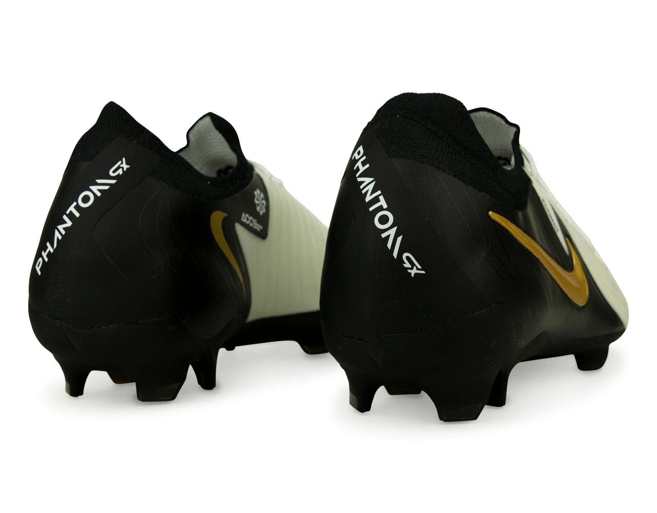 Nike Men's Phantom GX II Pro FG White/Black/Gold、mySite、noshort