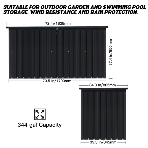 Metal Storage Box Store Large Out Door Use、、eastwooduniform