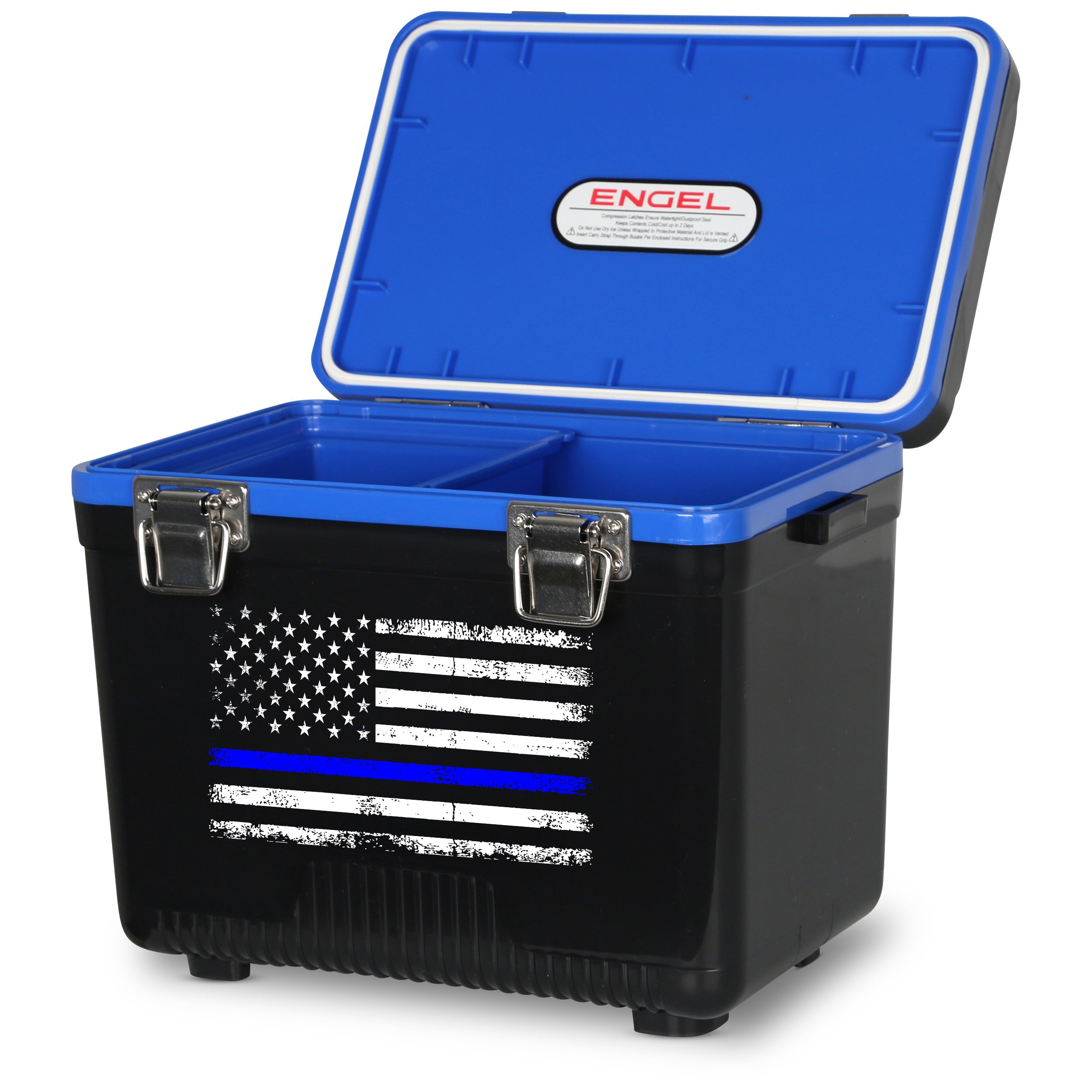 7.5Qt Thin Blue Line Lunch Box、mySite、noshort