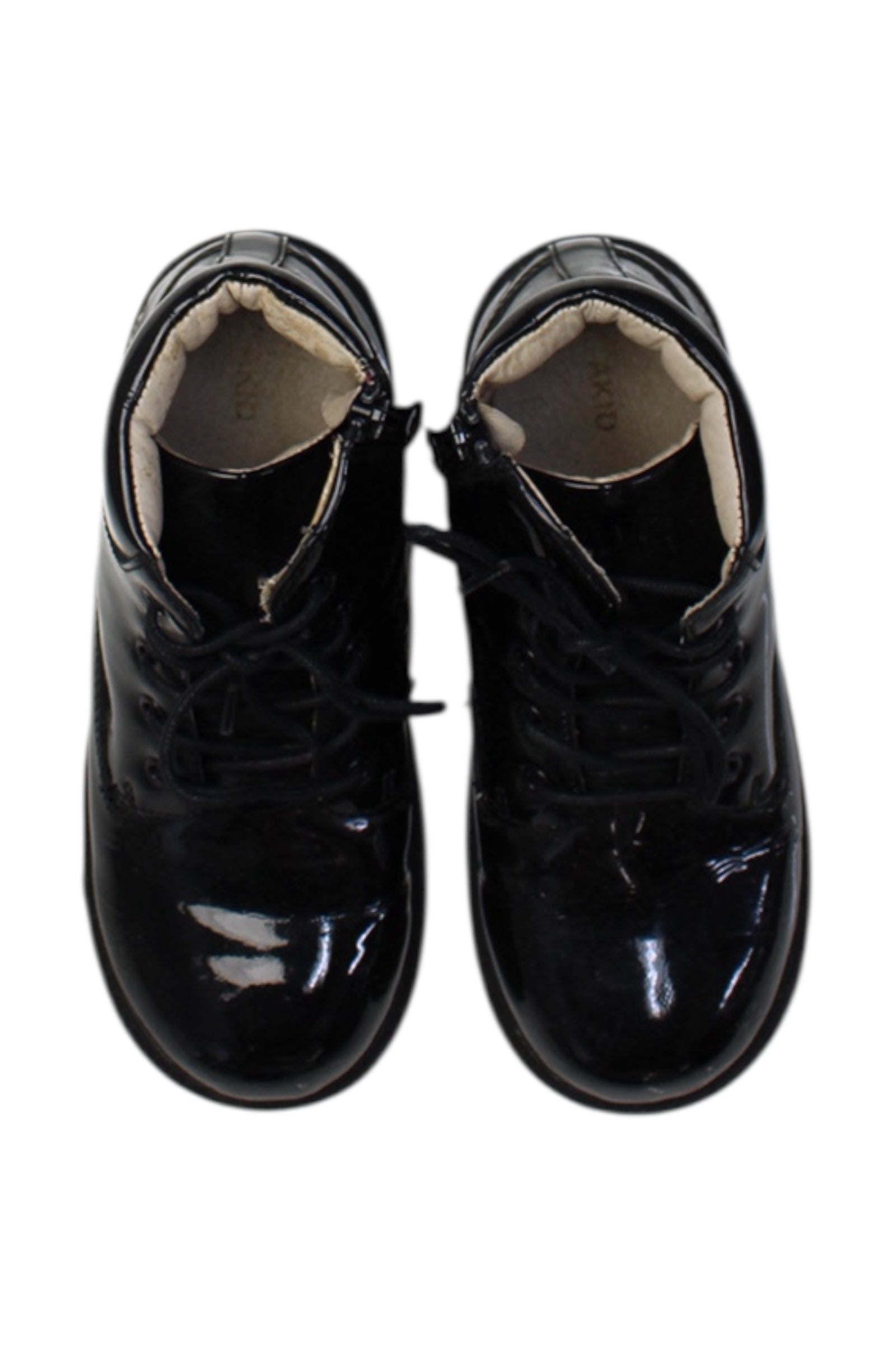 AKID Patent Leather Casual Boots EU34、mySite、g9winljtr