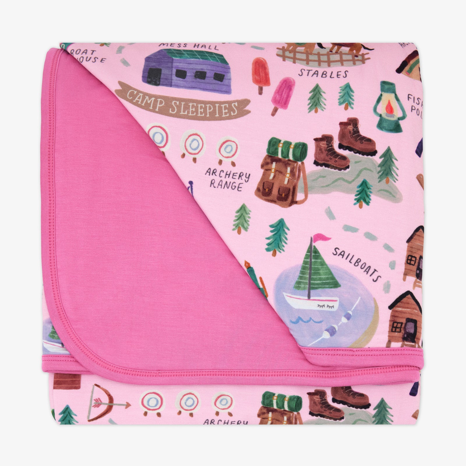  Pink Camp Sleepies Large Cloud Blanket®、mySite、layawaytickets