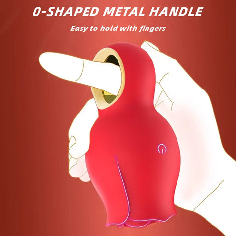 Rose Clit Suction Vibrator Grip