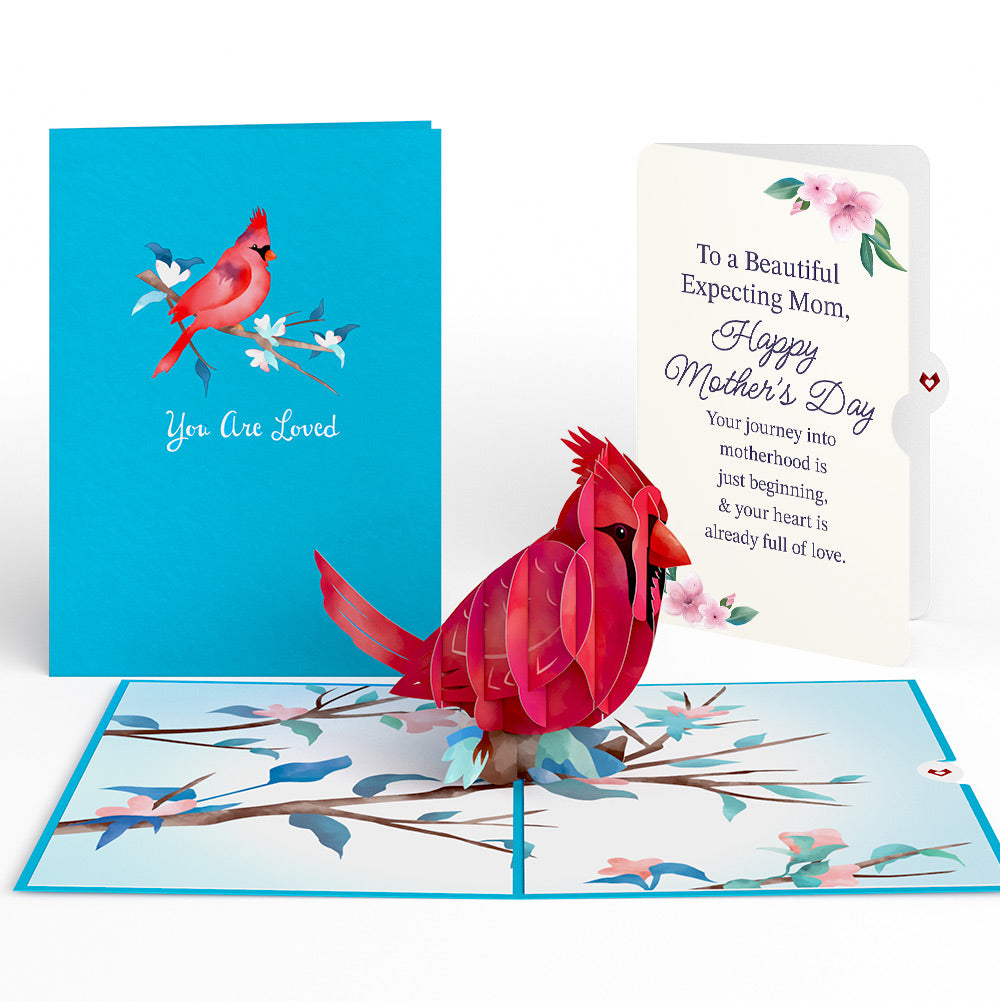 Love Cardinal Mother's Day Pop-Up Card and Sentiment Set for Expecting Mom、mySite、solidvoid