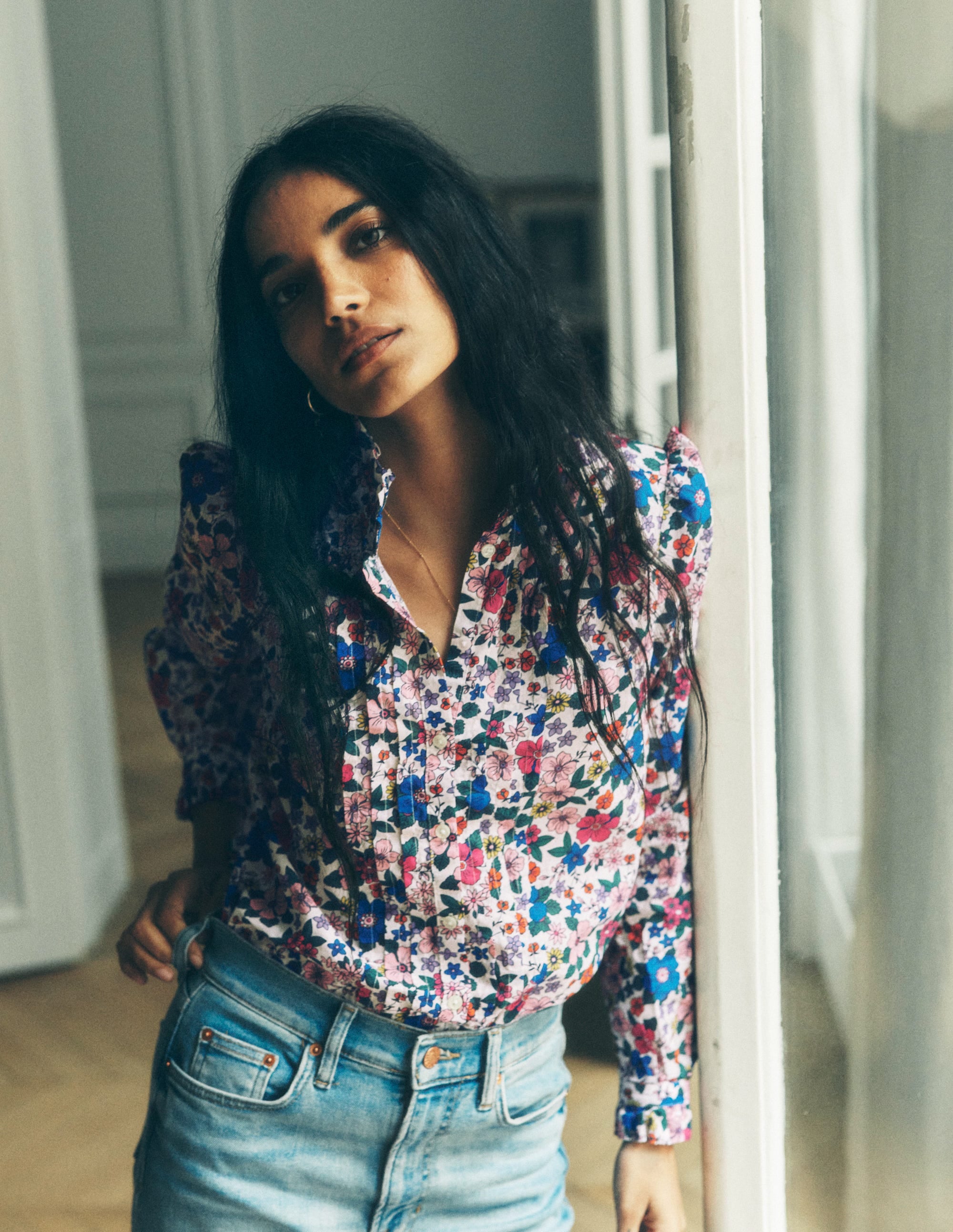  Felicity Cotton Blouse-Multi, Blossom Scatter、mySite、ashleygrahame