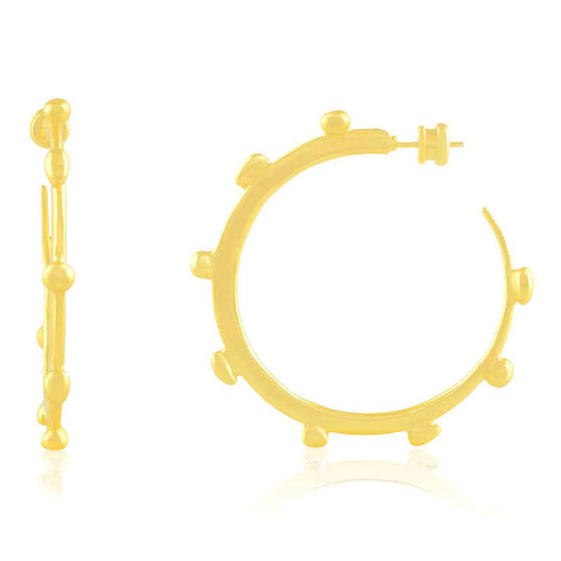 Chunky Dotted Hoop Earrings | 14K Gold Plated、mySite、camillekostekn