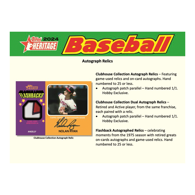 2024 Topps Heritage Baseball Hobby Box、mySite、waistdrama