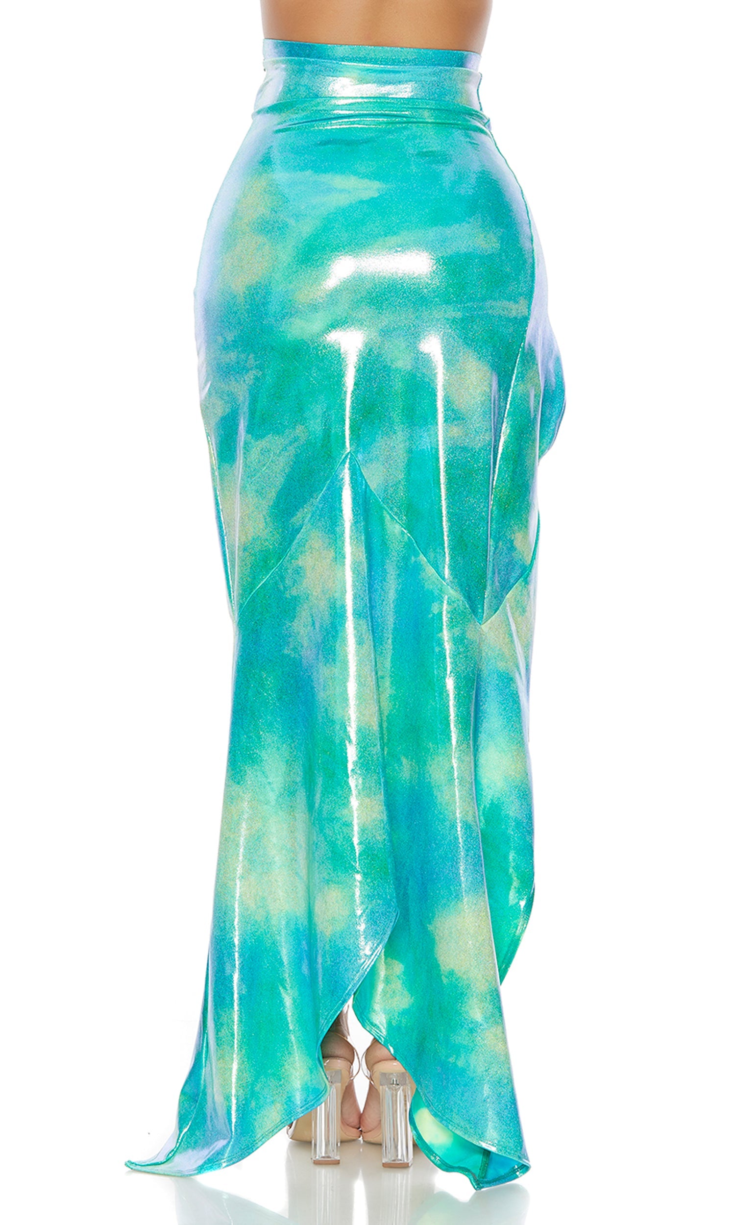 Swirl High-Slit Mermaid Skirt、mySite、bengalsvssteelers