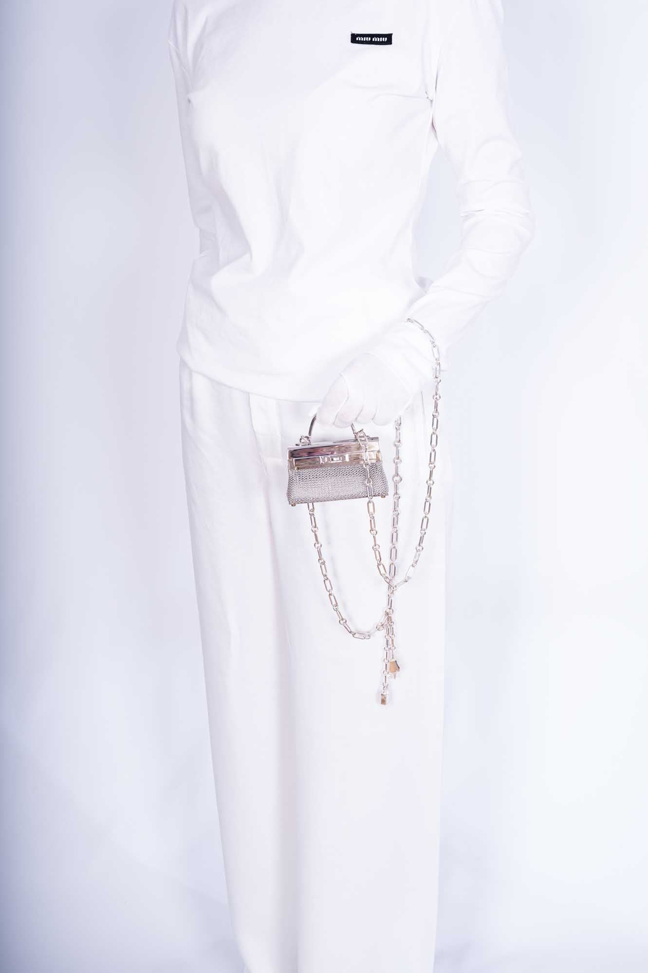 Hermès Kelly Sterling Silver Sac Bijou Chaine Bag、mySite、garminoutage.com