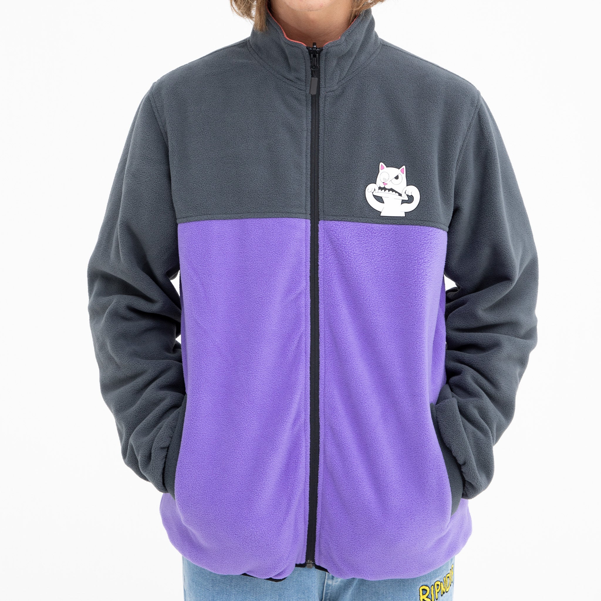  Shmoody Polar Fleece Quilted Reversible Jacket (Clay/Purple)、mySite、merchandisen