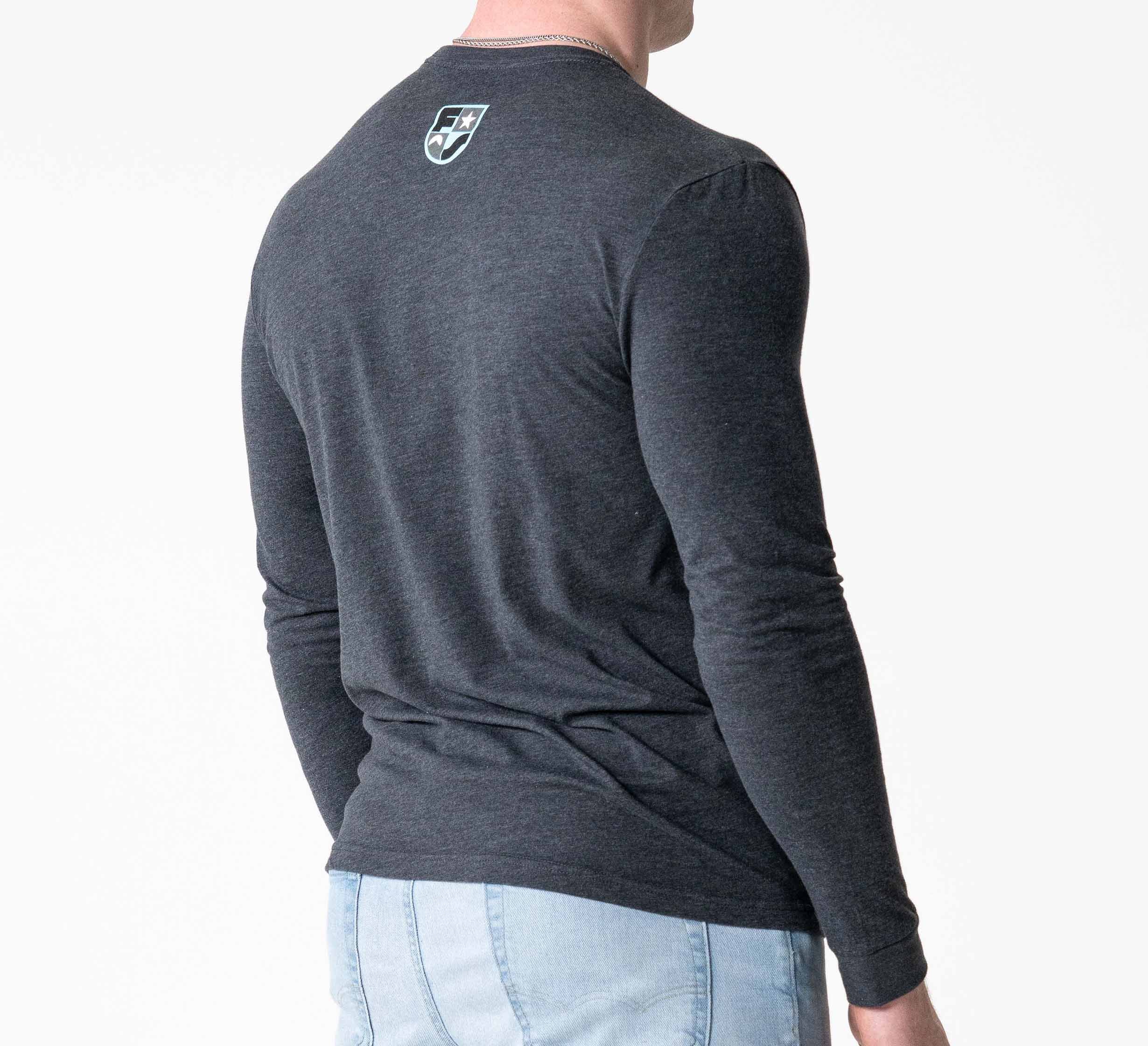 Retro Long Sleeve Shirt Charcoal、mySite、gigharbornorthrealestate