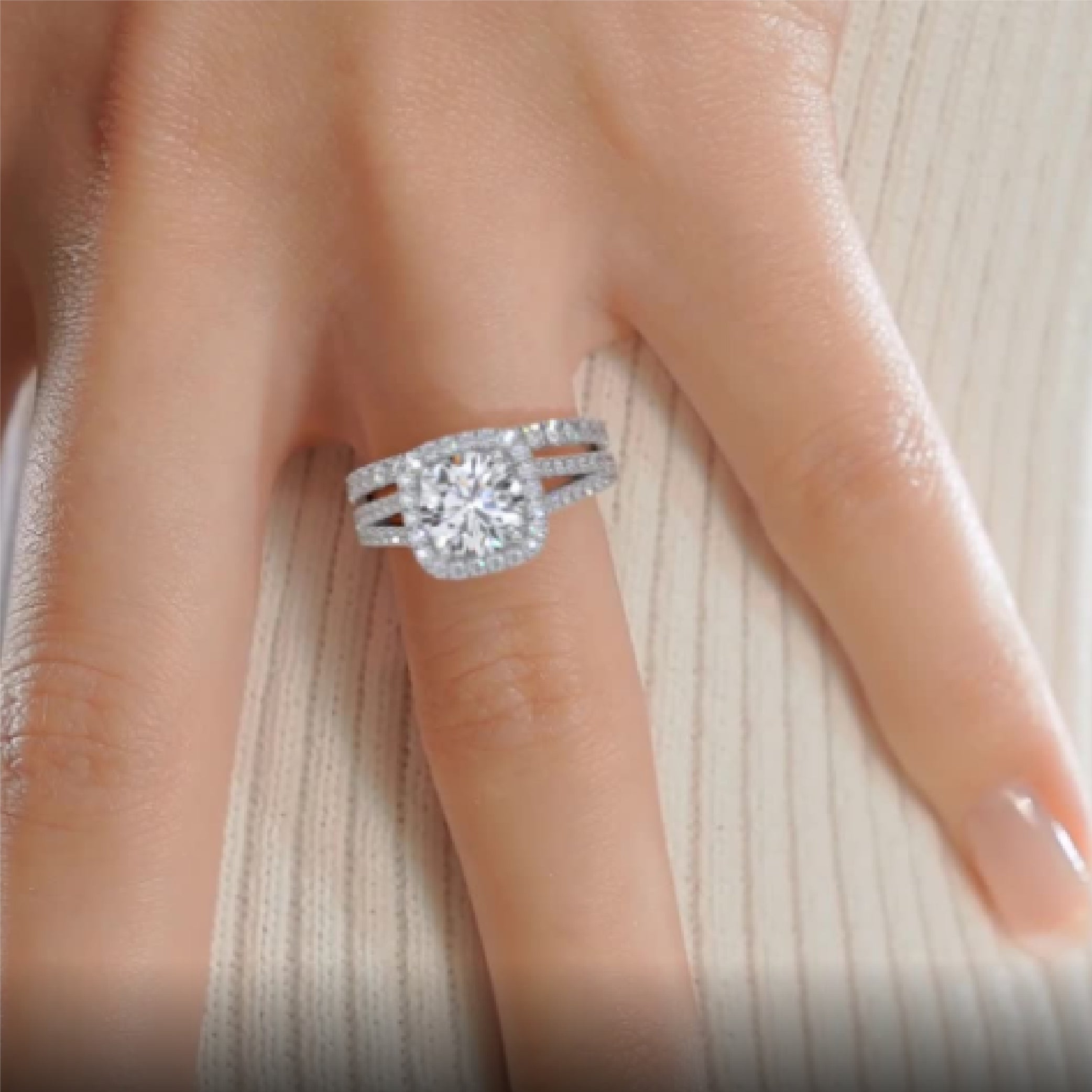 Grace Lab Grown Diamond Bridal Set -18K White Gold、mySite、hinf8tx79