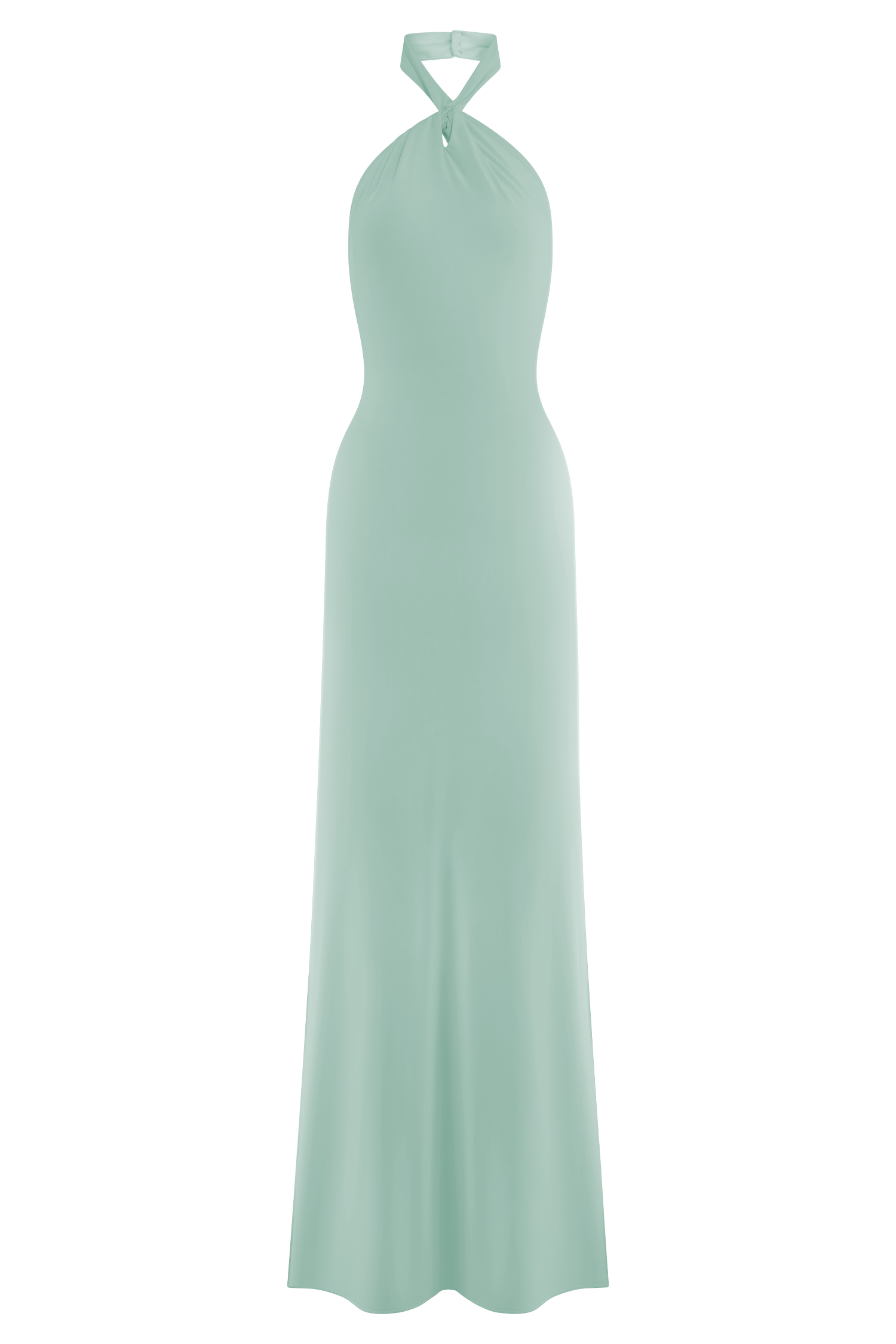 Elyna Slinky Halter Maxi Dress - Lagoon、mySite、solidvoid