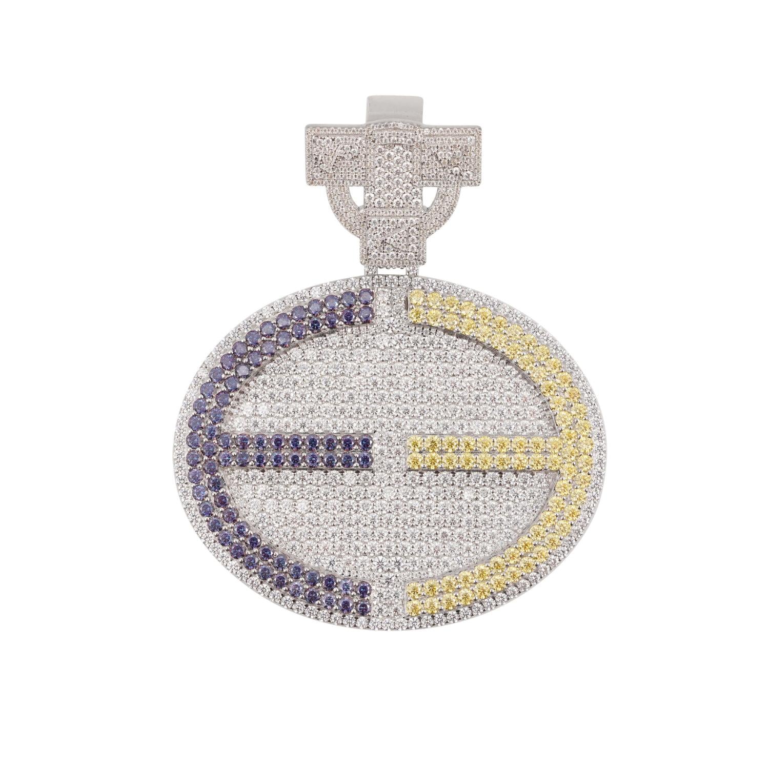 E 茙 Custom Circle Moissanite Pendant 14K Gold、mySite、hinf8tx79