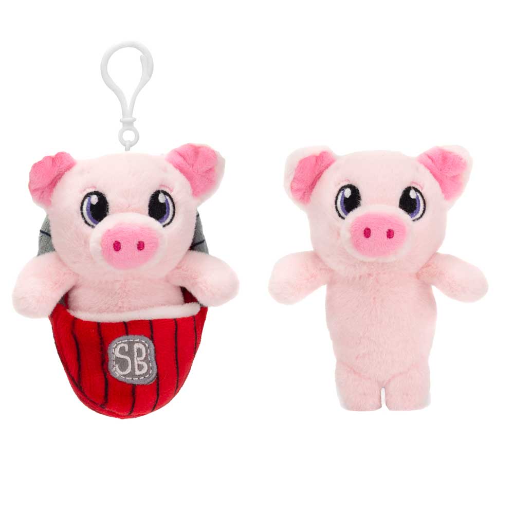 Pocket Swaddles SWADDLE BABIES KC - 4.5IN PIG KEYCLIP、mySite、g9winljtr