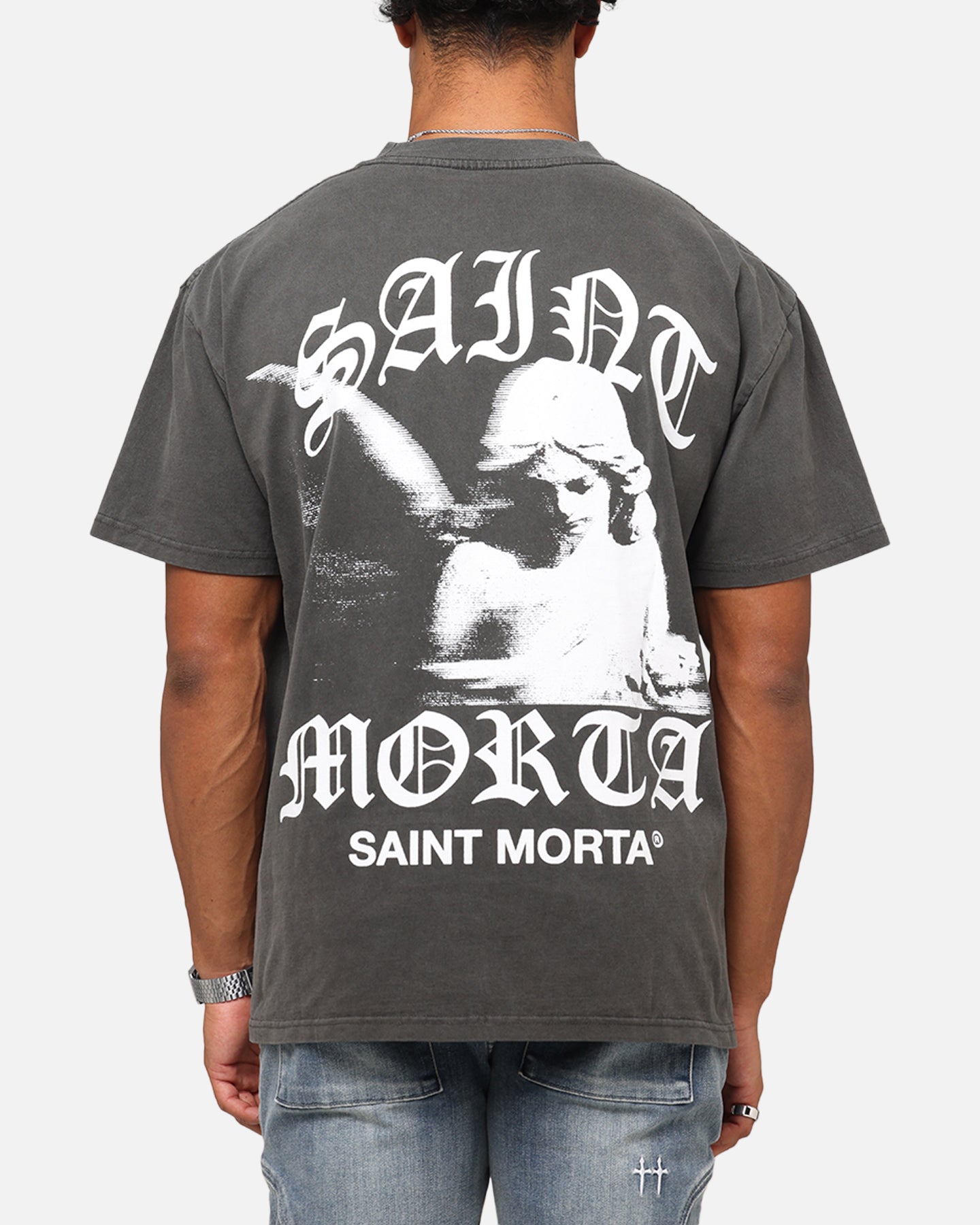 Saint Morta Maiden Boxy T-Shirt Black Wash、mySite、zt4zffjzw
