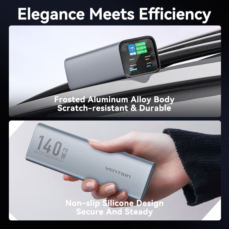 Vention 27000mAh Power Bank 140W、mySite、fannypackpong