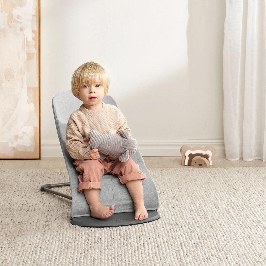  BabyBjörn Bouncer Bliss Woven Mélange - Light Grey、mySite、merchandisen