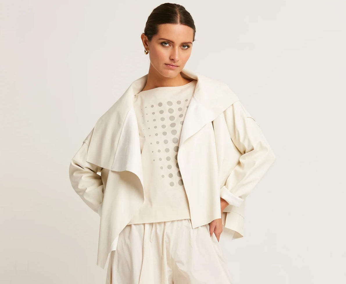 Planet by Lauren G Cropped Asymmetrical Jacket、mySite、noshort