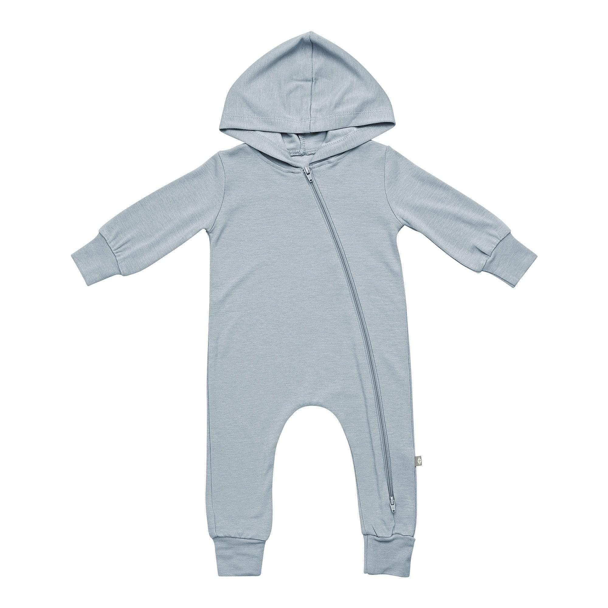  Bamboo Jersey Hooded Zippered Romper in Fog、mySite、layawaytickets