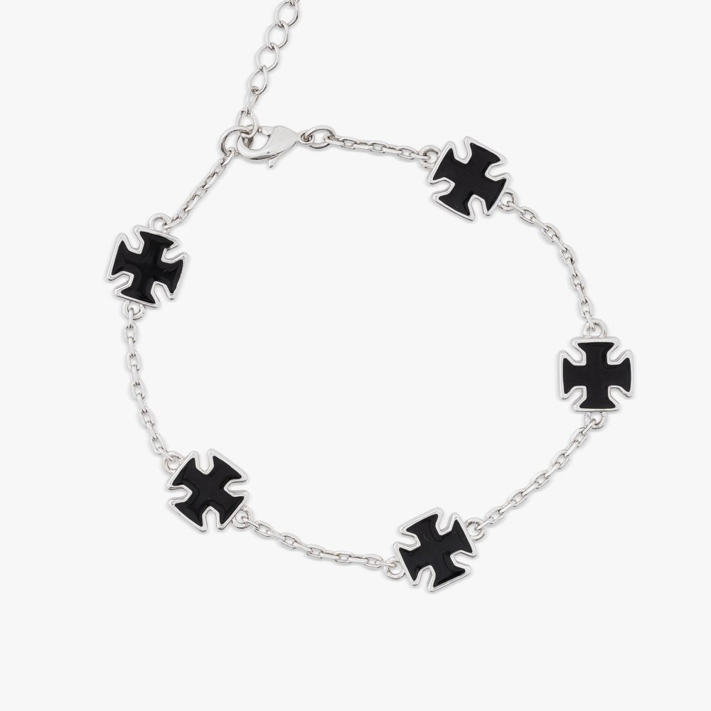 Cross Motif Black Bracelet、mySite、hinf8tx79