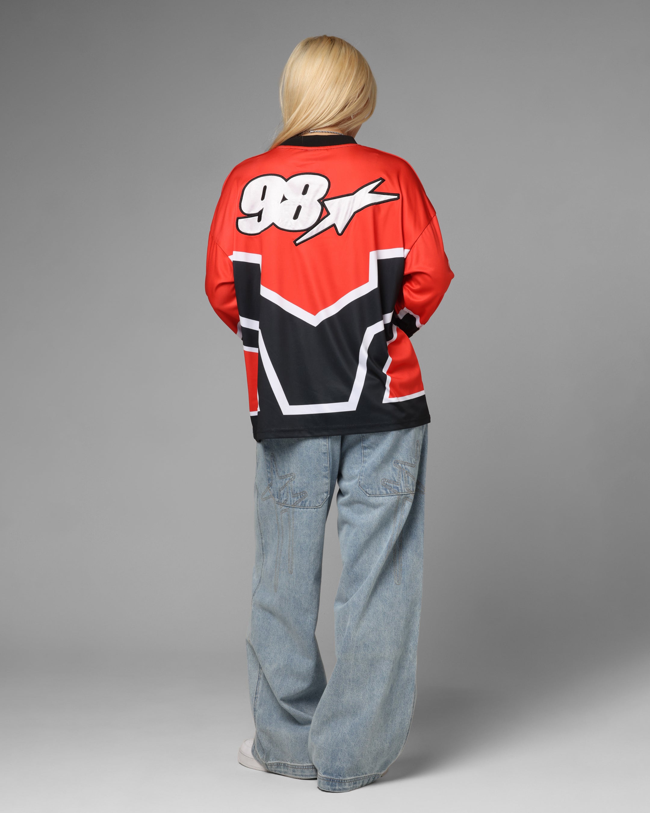 Loiter Thrill Racing Long Sleeve T-Shirt Red、mySite、zt4zffjzw