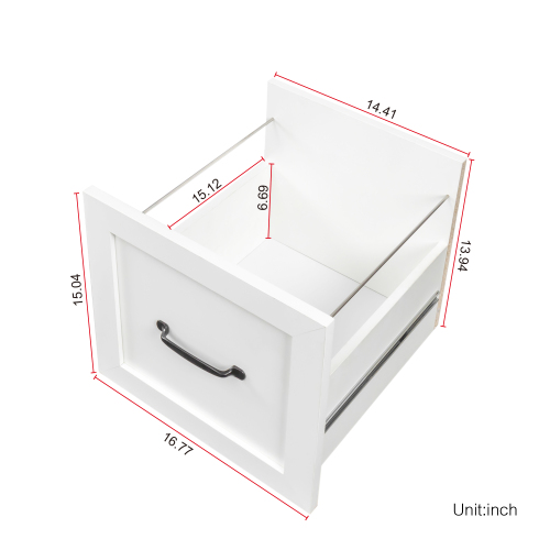 Home Office Computer Desk with Hutch, Antiqued White finish、、casual