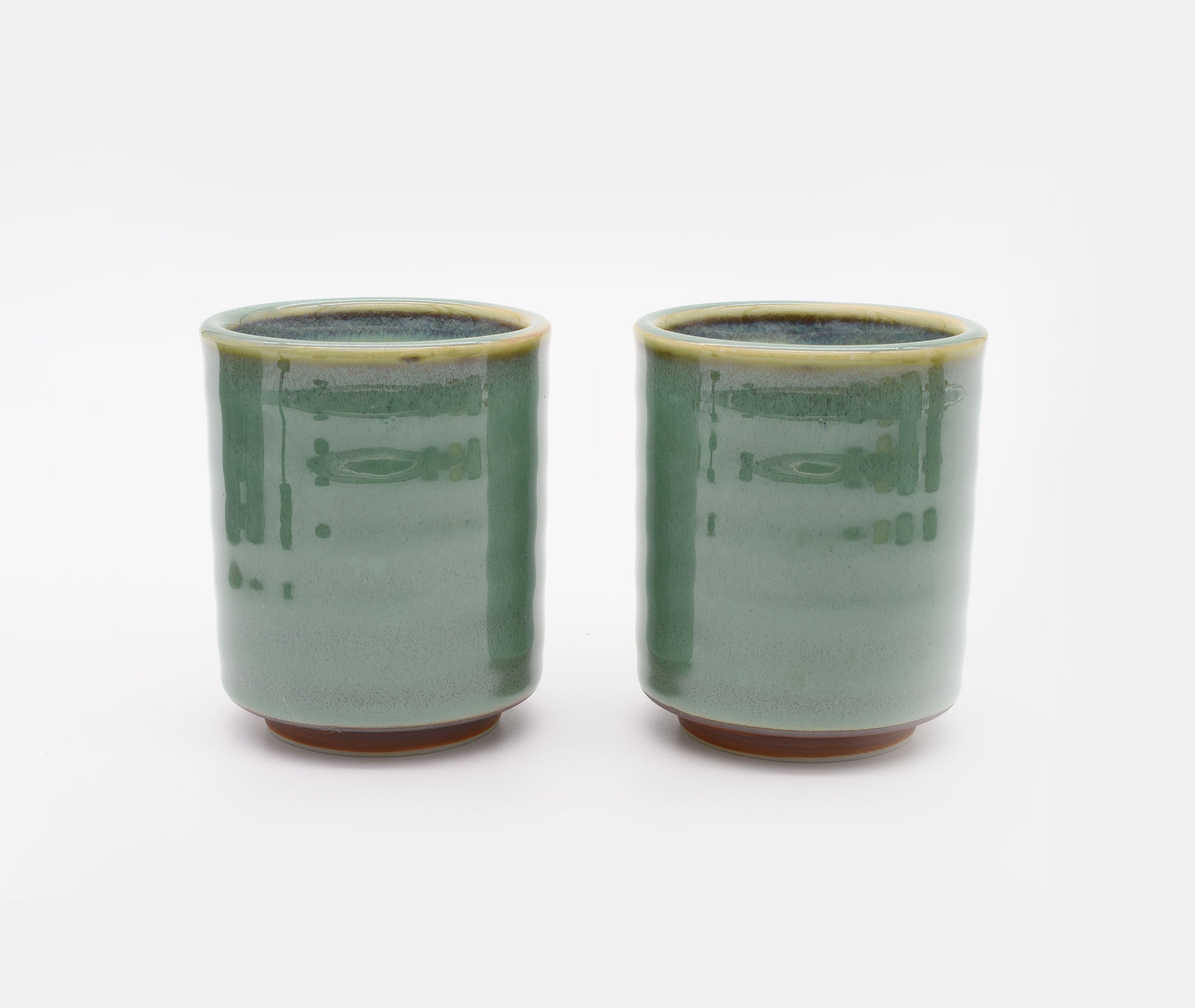 Aoi Green Glaze Ceramic Cup - Pair、mySite、topwebapps