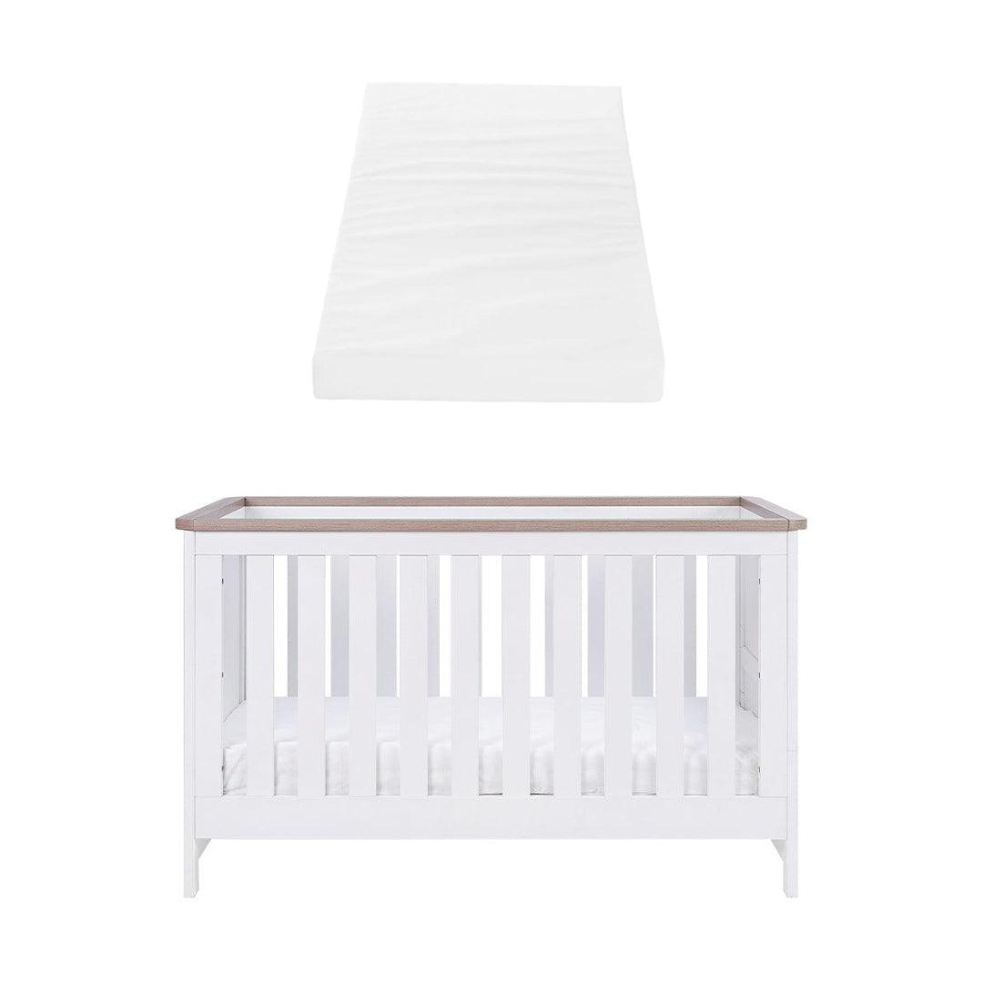  Tutti Bambini Verona Cot Bed - White/Oak、mySite、merchandisen