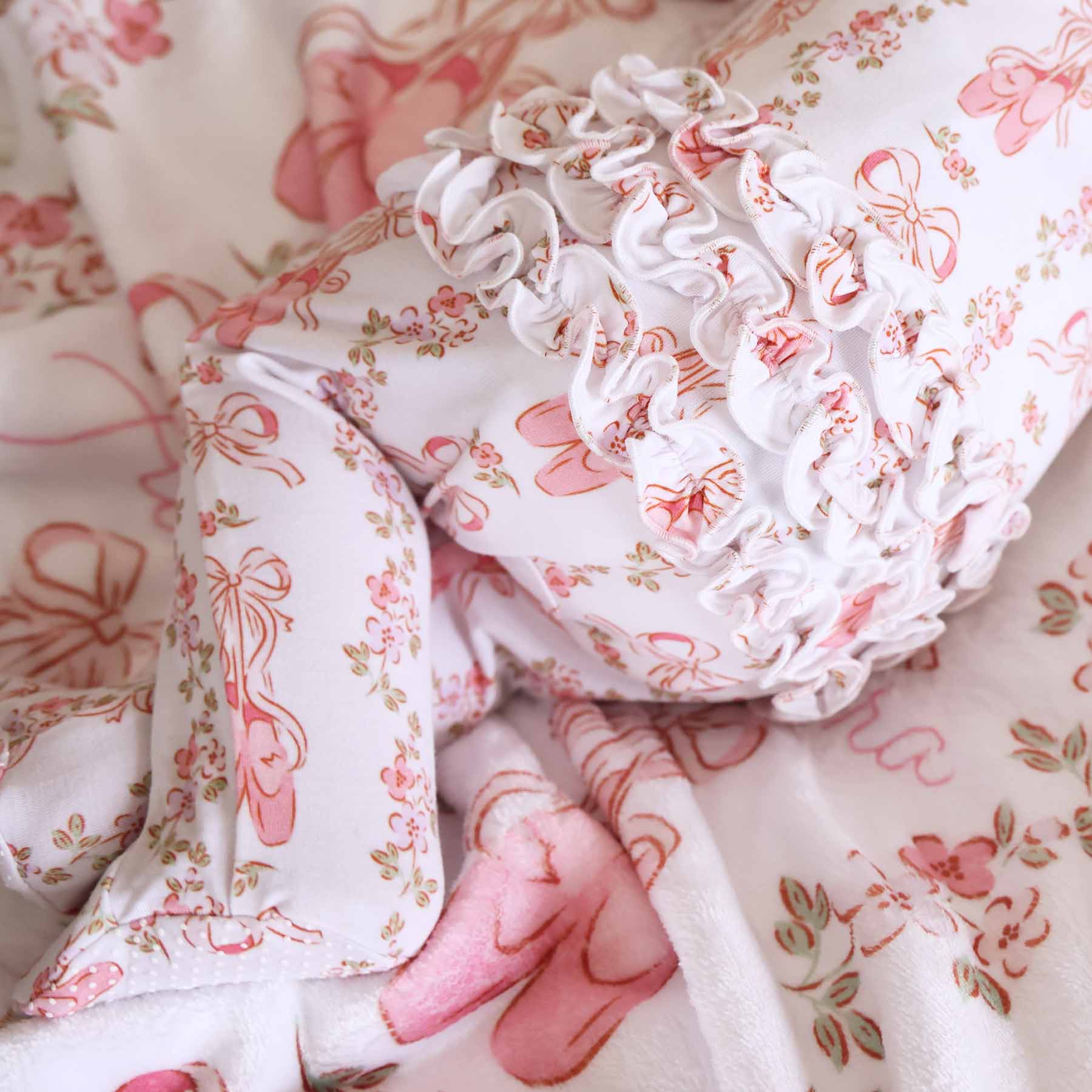  Ballet Blossoms Ruffle Zipper Footie、mySite、layawaytickets