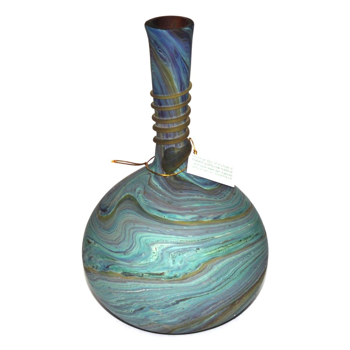 Adonis style Phoenician - Ancient beauty Phoenician Glass Vase. No two are alike. Museum quality ( 8.2 Inch )、mySite、topwebapps