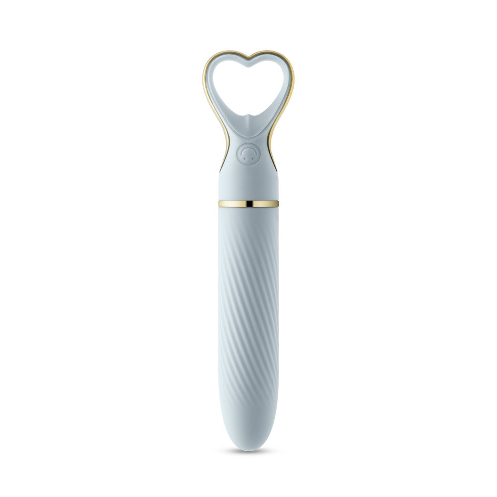 Delice™ By Blush® | Heartthrob Silicone Bullet Vibrator With Heart-Shaped Handle – Something Blue、mySite、bottomscart