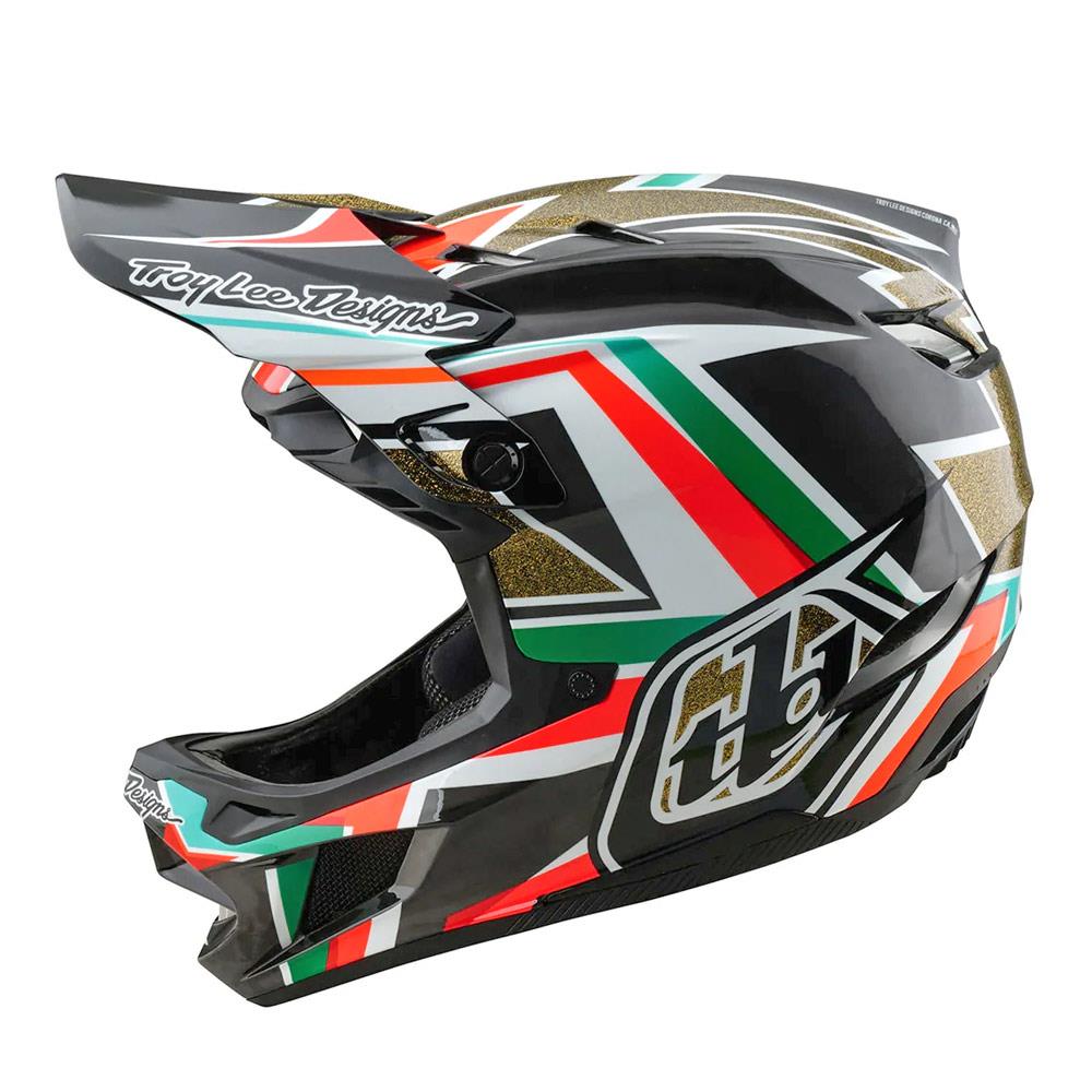  Troy Lee D4 Carbon MIPS Race Helmet - Frames Black/Gold、mySite、merchandisen