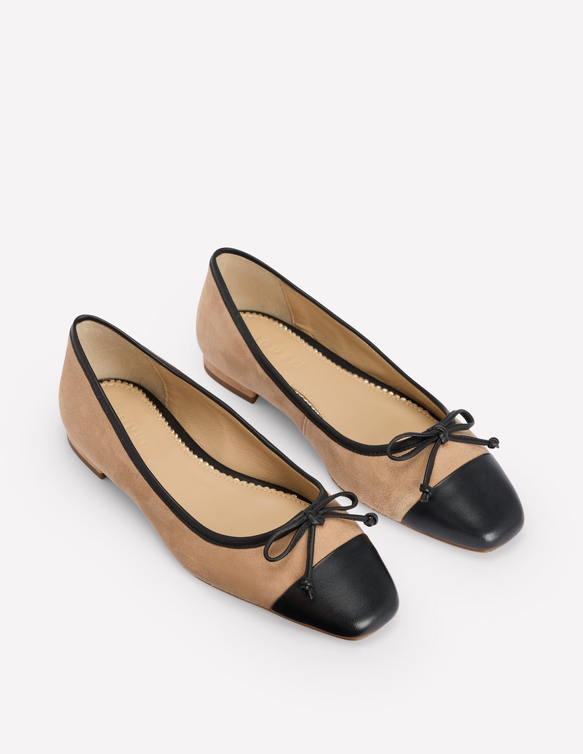  Toe Cap Ballet Flat-Macchiato Suede、mySite、ashleygrahame