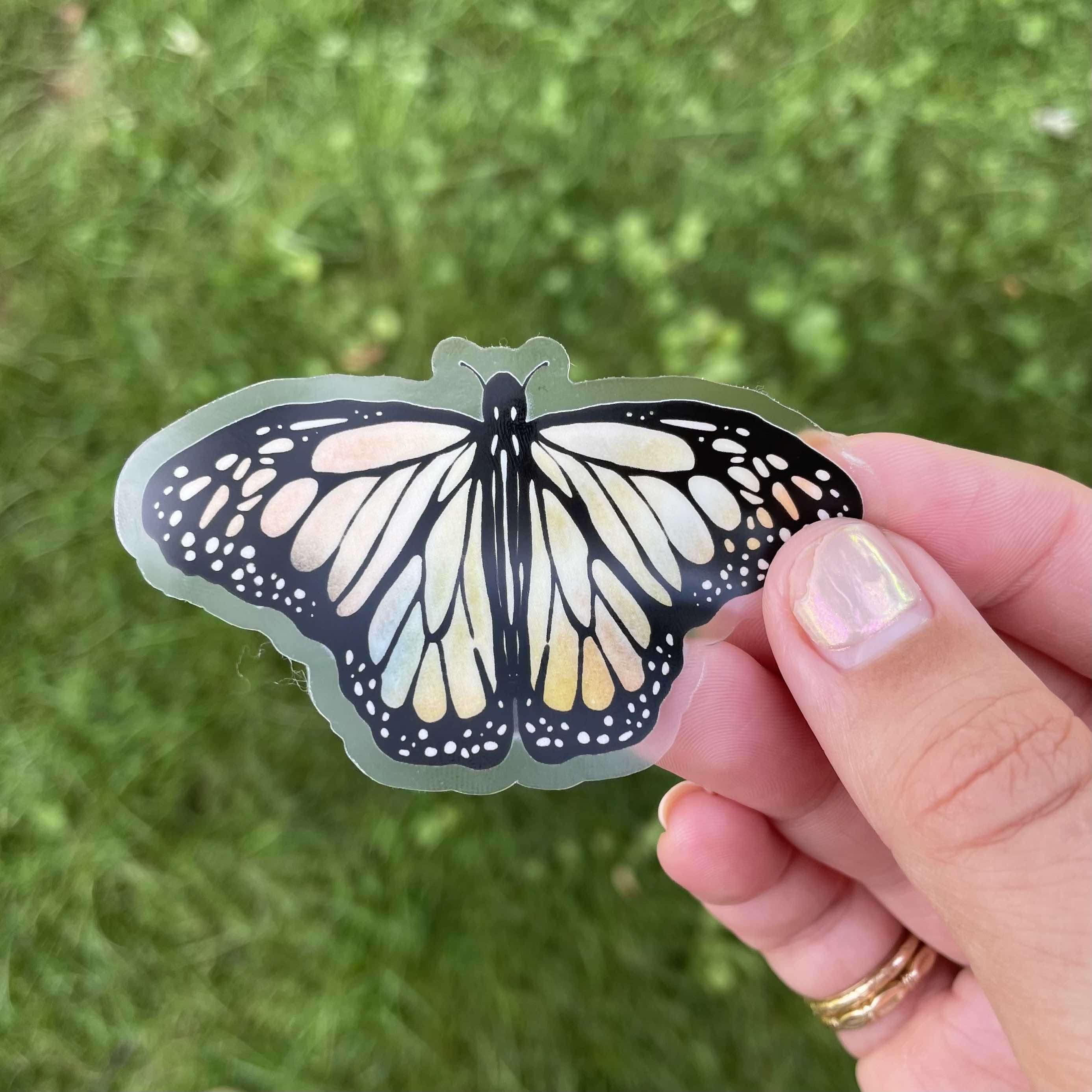  Aesthetic Butterfly Clear Sticker、mySite、elrpsem3k